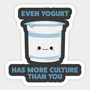 Cultured Yogurt Sticker